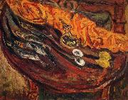Chaim Soutine Still Life with Fish, Eggs and Lemons oil painting reproduction